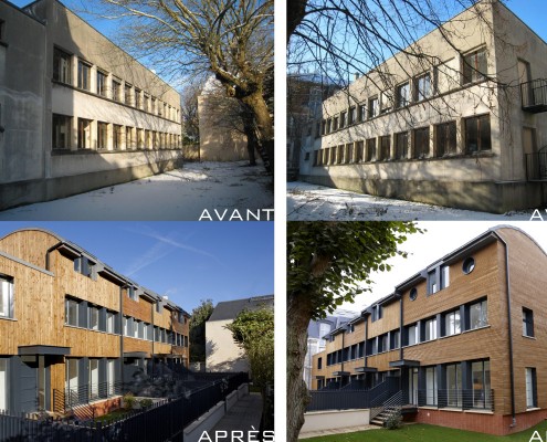 Avant et après travaux rue Berthier à Versailles